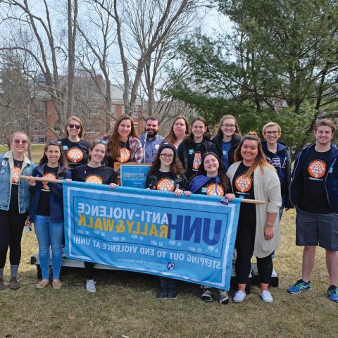 UNH students gather for anti-violence rally